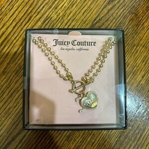 Juicy Couture Gold Heart Pendant Necklace